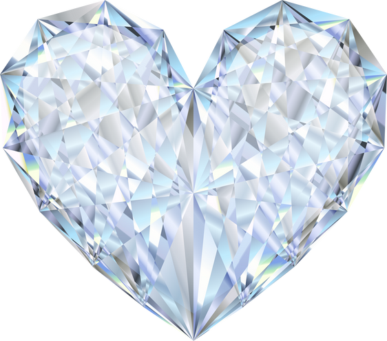 Heart Shaped Silver Dimond